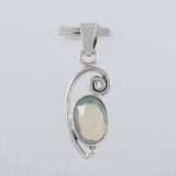 925 Silver Natural Ethiopian Opal Pendants