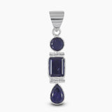 925 Sterling Silver Blue Iolite Pendants