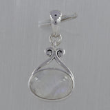 Larimar Gemstone Pendant 925 Sterling Silver