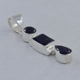 925 Sterling Silver Blue Iolite Pendants