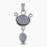 925 Silver Rainbow Moonstone Pendants