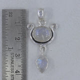 925 Silver Rainbow Moonstone Pendant