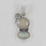 Ethiopian Opal 925 Sterling Silver Pendant