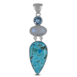 Arizona Turquoise 925 Sterling Silver Pendant