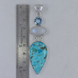 Arizona Turquoise 925 Sterling Silver Pendant