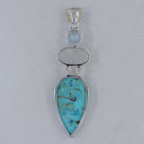 925 Sterling Silver Arizona Turquoise Pendant