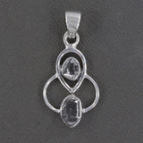 Herkimer Diamond Silver Pendant