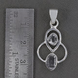 Herkimer Diamond Silver Pendant