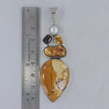 925 Silver Brecciated mookaite Pendant