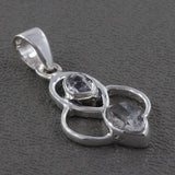 Herkimer Diamond Silver Pendant