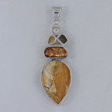 925 Silver Brecciated mookaite Pendant