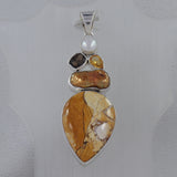 925 Silver Brecciated mookaite Pendant