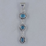 Blue Topaz 925 Sterling Silver Pendant