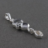 925 Sterling Silver Herkimer Diamond Pendant