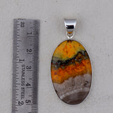 925 Starling Silver Mustered Jasper Pendant