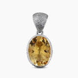 Natural Amethyst Silver Pendants