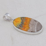 925 Starling Silver Mustered Jasper Pendant