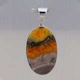 925 Starling Silver Mustered Jasper Pendant