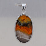 925 Starling Silver Mustered Jasper Pendant