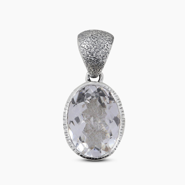 Natural Amethyst Silver Pendants