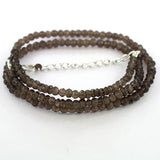 Natural Smoky Quartz Beaded Necklace