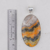 925 Starling Silver Mustered Jasper Pendant