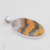 925 Starling Silver Mustered Jasper Pendant