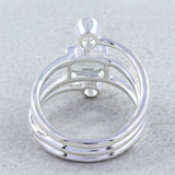 Genuine Iolite Silver Ring