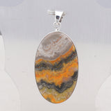 925 Starling Silver Mustered Jasper Pendant