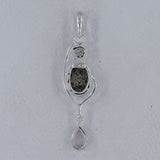 Singing Quartz, Crystal 925 Sterling Silver Pendant