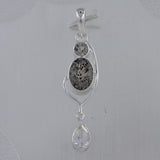 Singing Quartz, Crystal 925 Sterling Silver Pendant