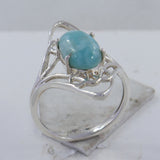 Larimar Silver Ring