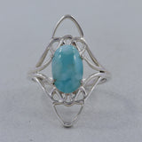 Larimar Silver Ring