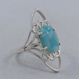 Larimar Silver Ring