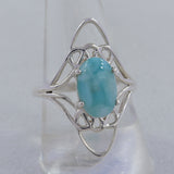 Larimar Silver Ring