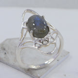 Larimar Silver Ring