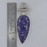 Azurite Malachite Silver Pendant