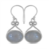 Charoite Silver Earrings