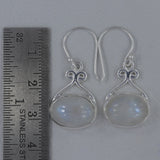 Charoite Silver Earrings