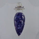 Azurite Malachite Silver Pendant