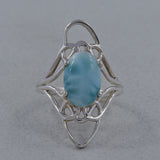 Larimar Silver Ring