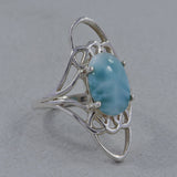 Larimar Silver Ring