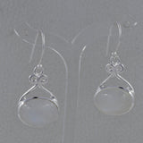 Charoite Silver Earrings