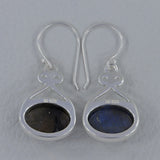 Charoite Silver Earrings