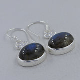 Charoite Silver Earrings