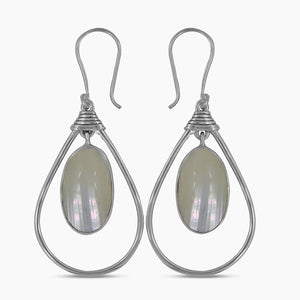 Osmania Mabe Pearl Silver Earrings