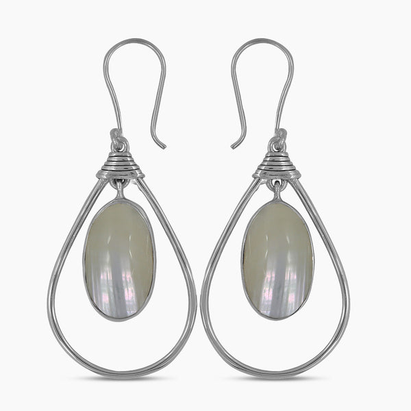 Osmania Mabe Pearl Silver Earrings