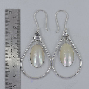 Osmania Mabe Pearl Silver Earrings