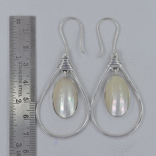 Osmania Mabe Pearl Silver Earrings