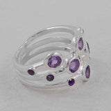 Amethyst Silver Ring